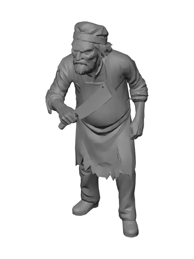 Free Butcher 3D Models - Download Instantly | Meshy