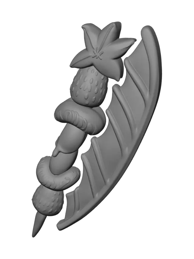 3D model for Rainbow Fruit Skewer