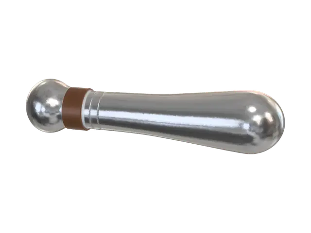 Polished Metal Dumbbell - Weight 3D model, vytvořený pomocí AI