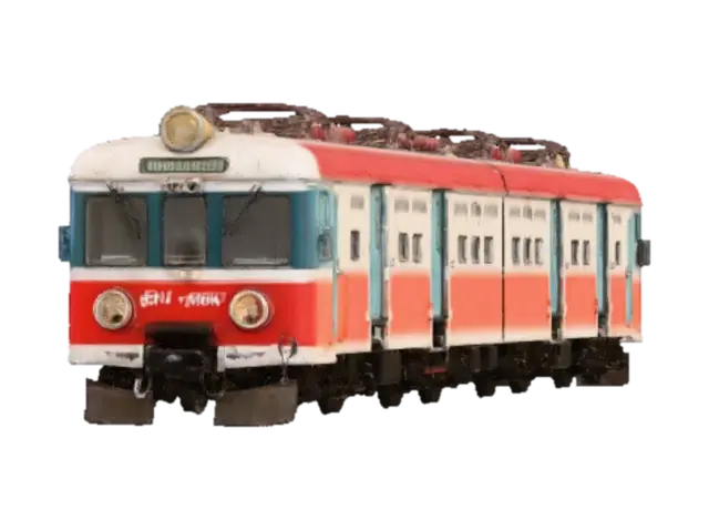 Train in the Countryside - Poland 3D model, vytvořený pomocí AI