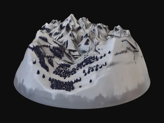 3D model for Verdant Peaks Panorama