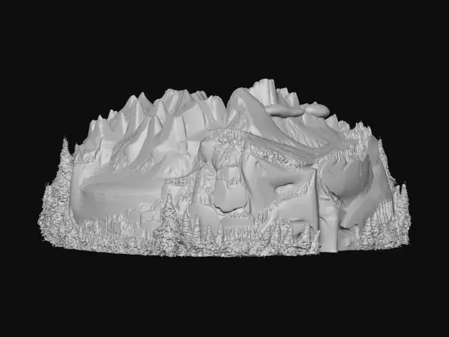 3D model for Autumn Cascade
