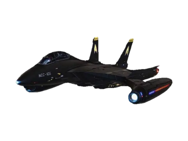 NCC-105 Nebula Voyager 3D model, vytvořený pomocí AI