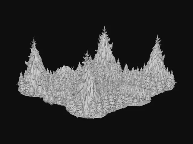 3D model for Alpine Valley of Pines