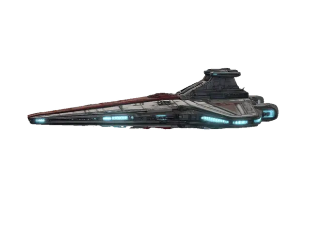 Crimson Arrow - Cruiser 3D model, vytvořený pomocí AI