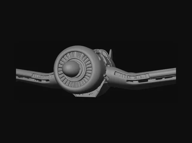3D model for Midnight Starfighter