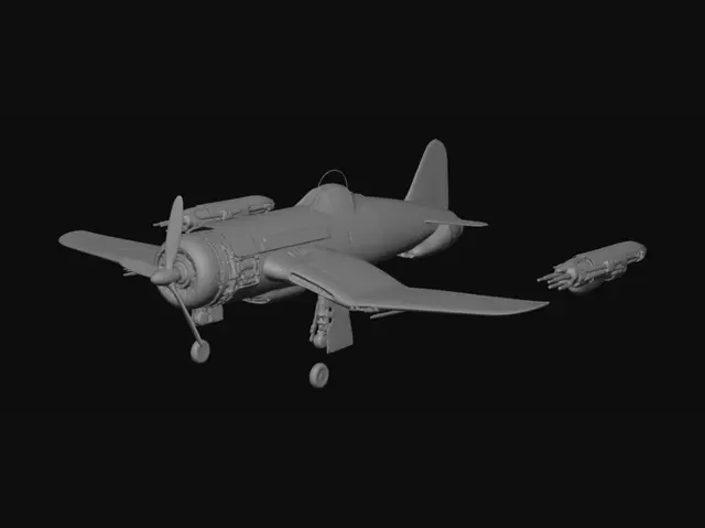 3D model for Star Corsair Concept Fighter