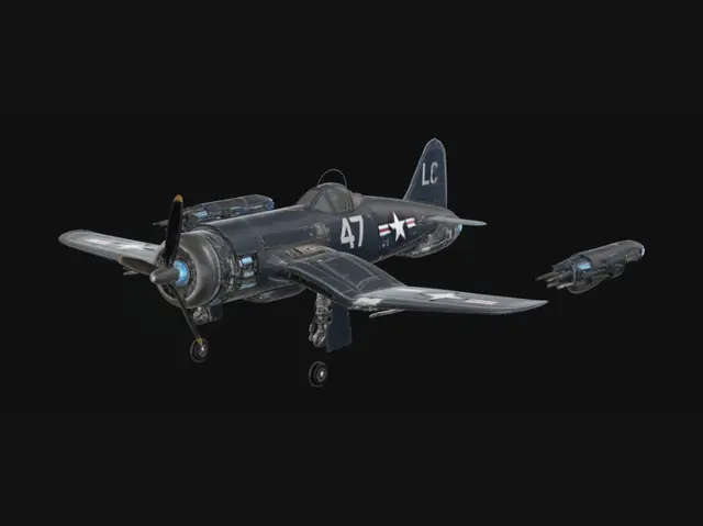 3D model for Star Corsair Concept Fighter