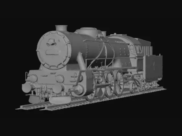 3D model for Emerald Steam Locomotive