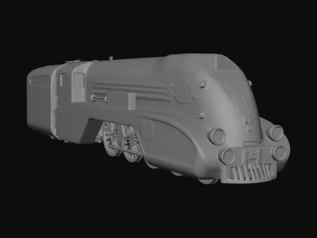 3D model for PKP Blue Streamlined Locomotive