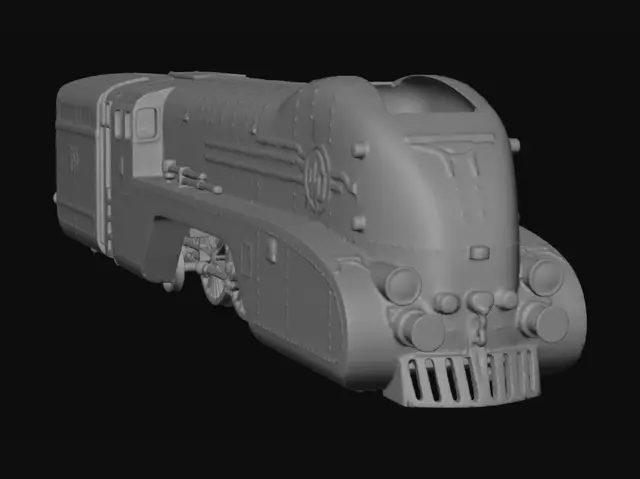 3D model for PKP Blue Streamlined Locomotive