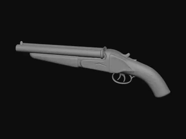 3D model for Pistol-grip break-action shotgun