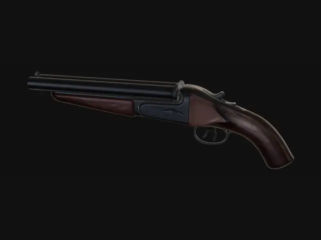 3D model for Pistol-grip break-action shotgun