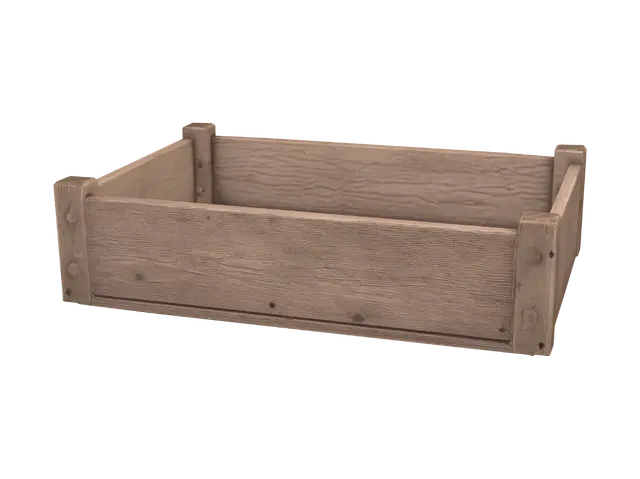 Rustic Wooden Crate - Crates 3D model, vytvořený pomocí AI