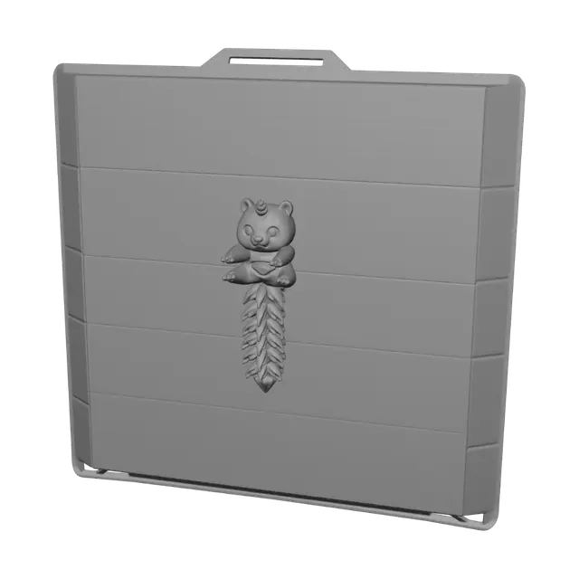 3D model for Panda on a Caterpillar Spine