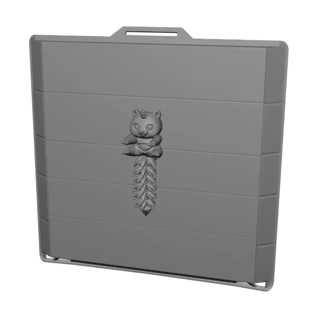 3D model for Panda on a Caterpillar Spine