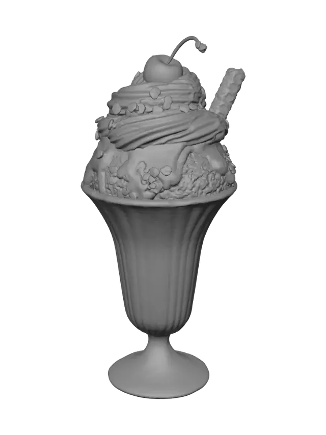 3D model for Sundae Delight pbr 8k