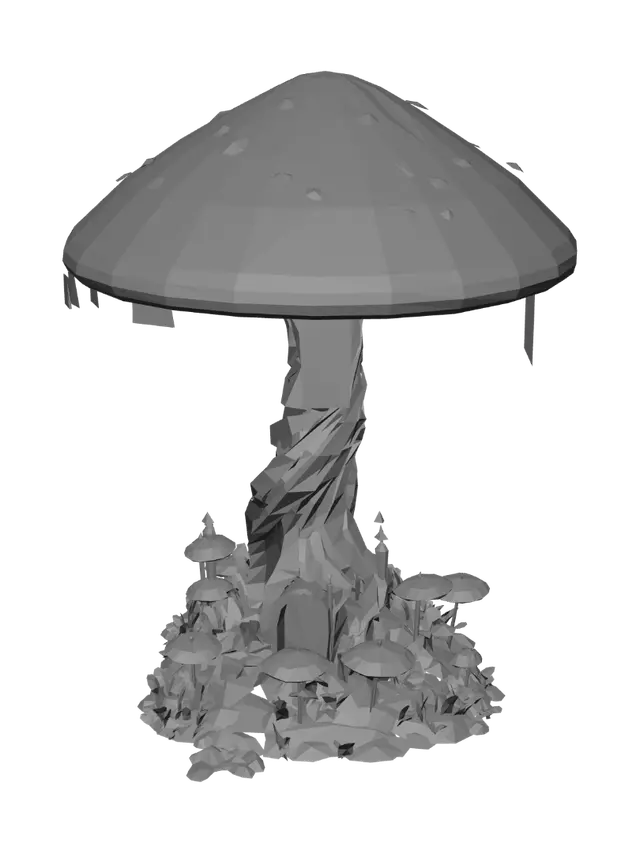 3D model for The Enchanted Mushroom Citadel