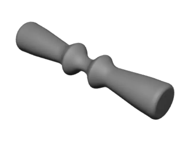 3D model for wooden double-ended massager