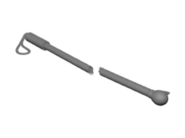 3D model for Broken Barrier Pole
