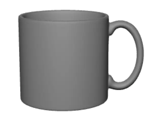 3D model for Death Before Bad Nails Mug