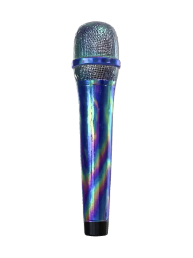 Modello 3D Prismatic Rainbow Microphone, generato dall’IA