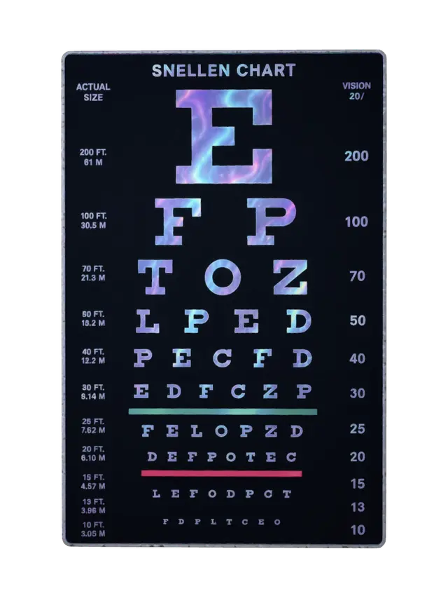 3D model for Cosmic Snellen Chart