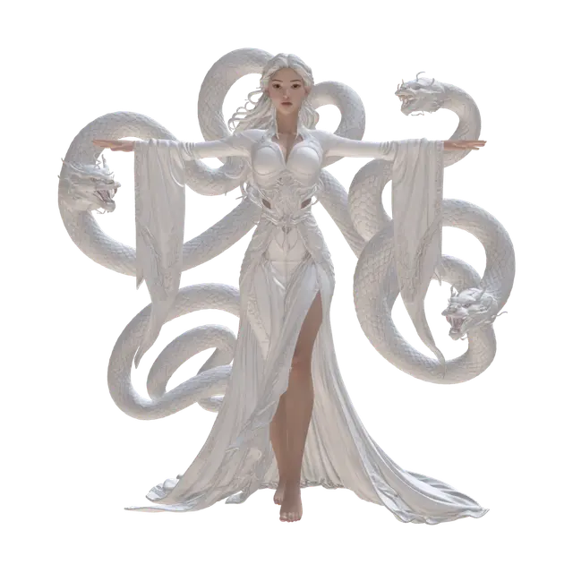 3D model for White Serpent Empress