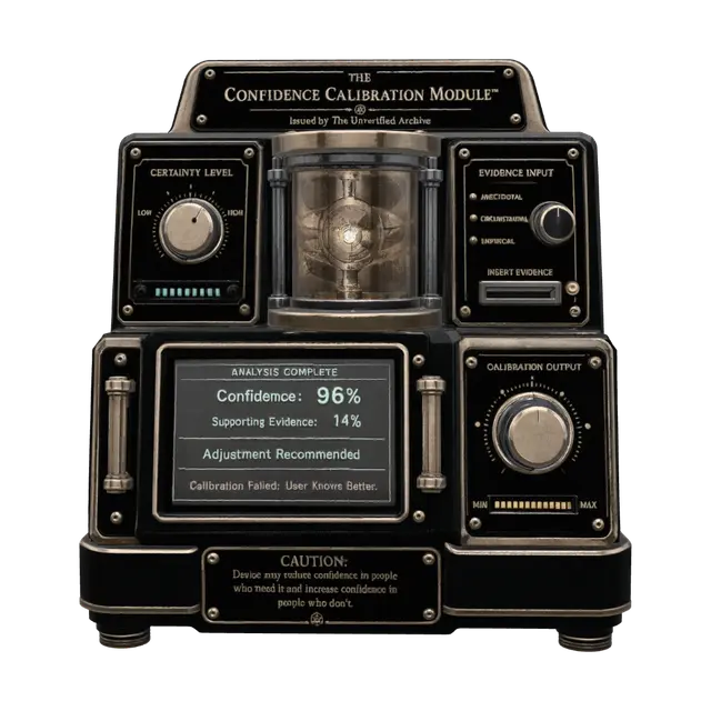 Modello 3D "The Confidence Calibration Module™" - System, generato dall’IA