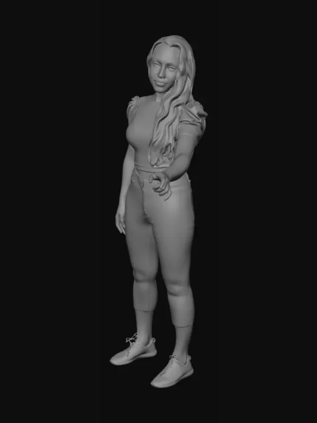 3D model for Portrait in a Black Top