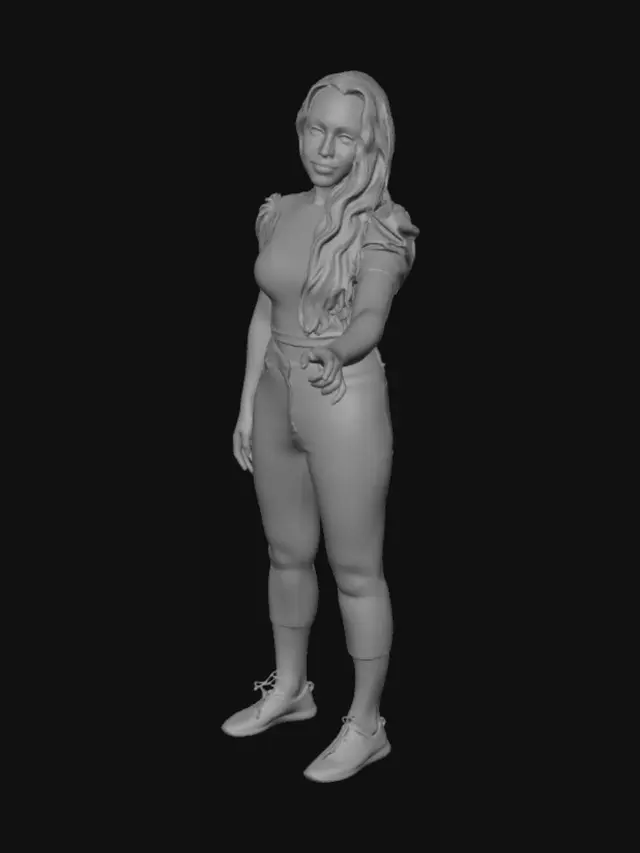 3D model for Portrait in a Black Top