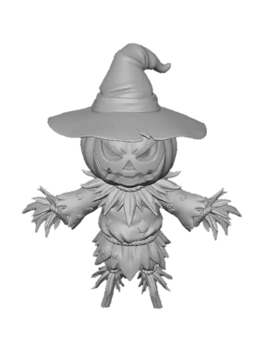 3D model for Pumpkin Scarecrow Witch