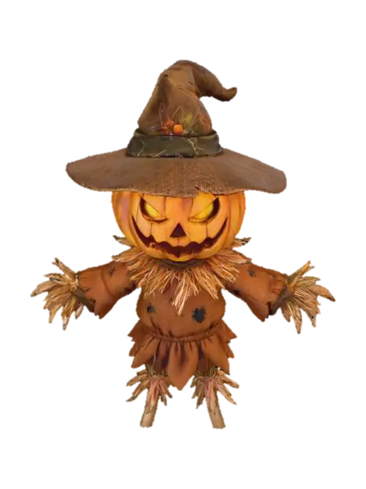 3D model for Pumpkin Scarecrow Witch