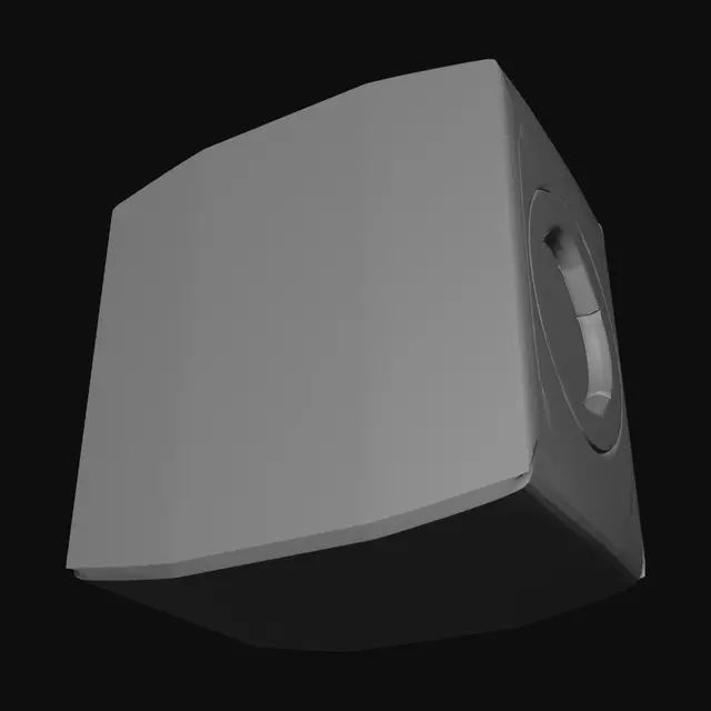 3D model for a simple 3D cube. No color, no background or anything else. Just a simple 3D cube.