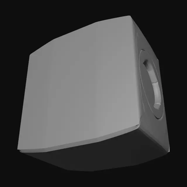 3D model for a simple 3D cube. No color, no background or anything else. Just a simple 3D cube.