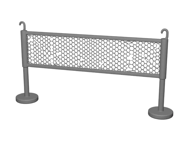 3D model for White honeycomb barrier