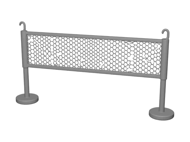3D model for White honeycomb barrier