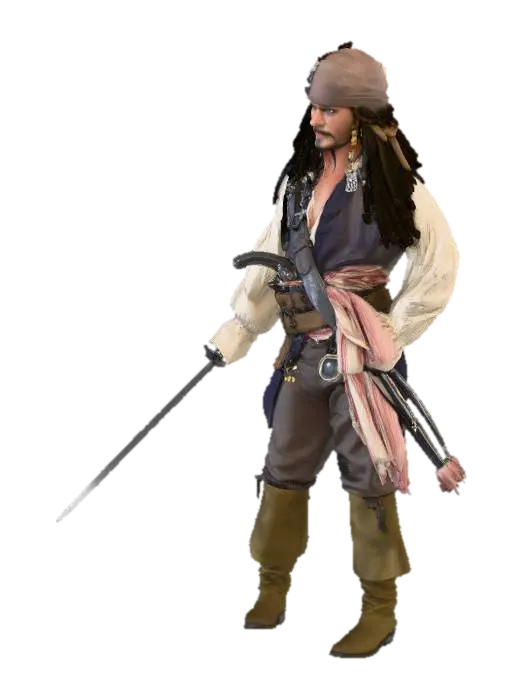 Modello 3D Pirate Icon - Jack, generato dall’IA