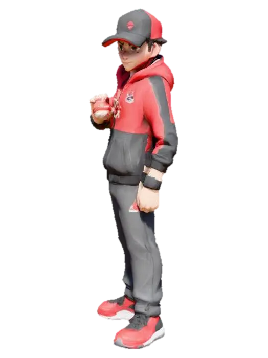 Trainer in Adidas Gear 3D model, vytvořený pomocí AI