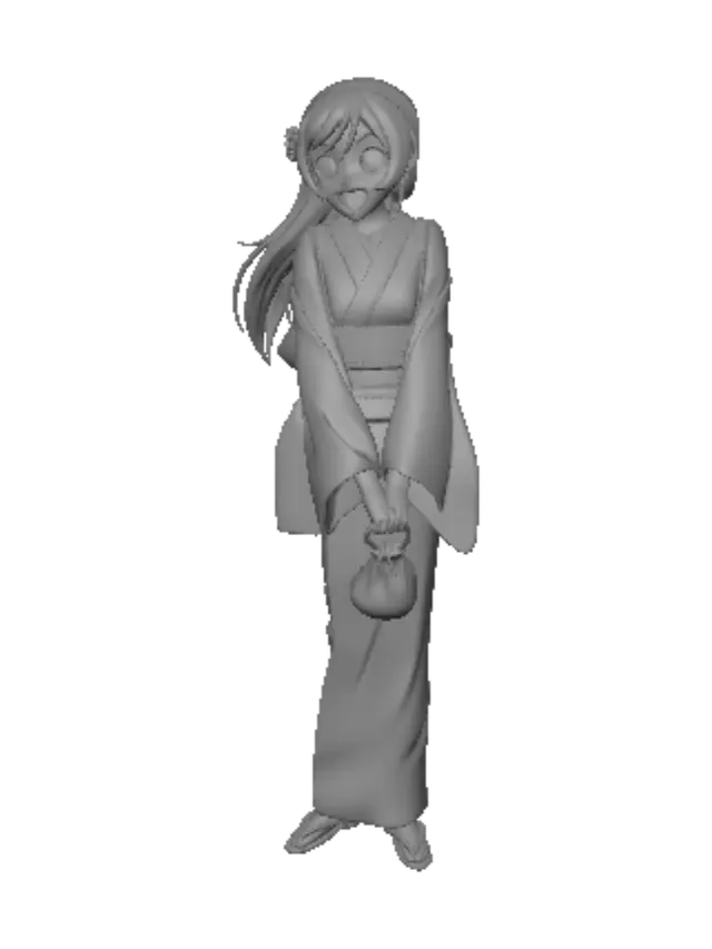 3D model for Azure Yukata Kitsune