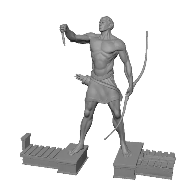3D model for Torchbearer of the Pyramids