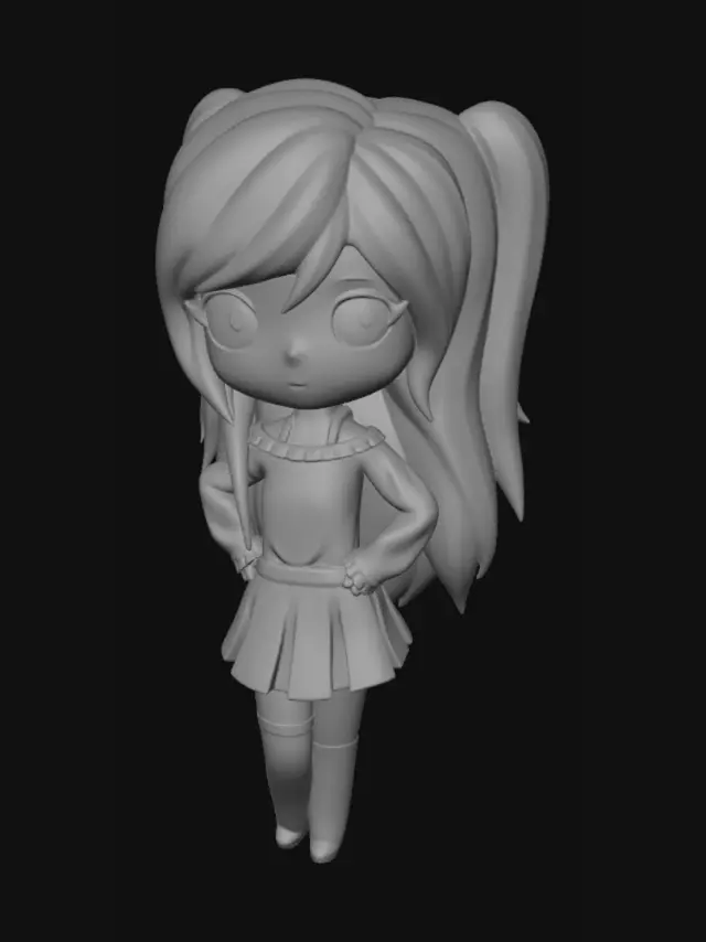3D model for Lilac Pigtail Cheer