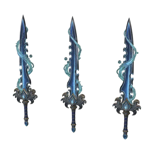 Water Sword - Harpoon 3D model, vytvořený pomocí AI