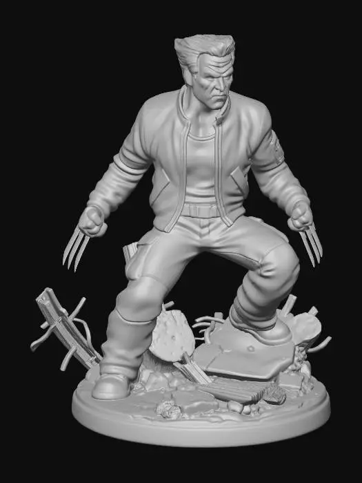 3D model for Wolverine Among the Rubble