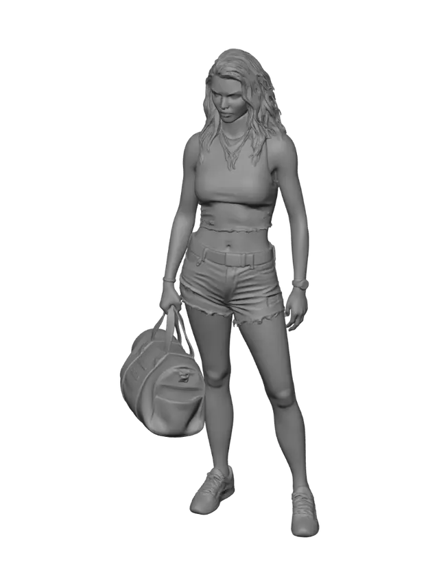 3D model for Casual Summer Traveler