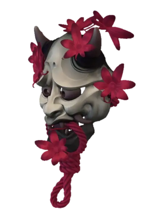 3D model for Floral Oni Mask