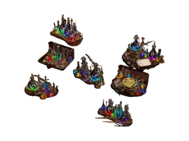Elixirs of the Alchemist - Elixir 3D model, vytvořený pomocí AI