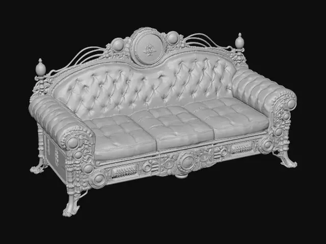 3D model for Brass Clockwork Chesterfield