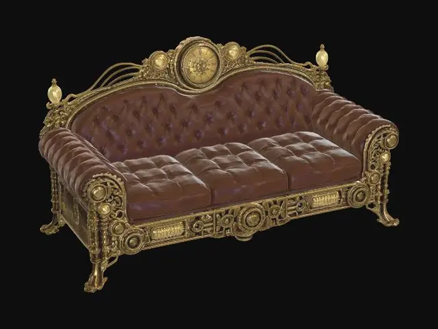 3D model for Brass Clockwork Chesterfield