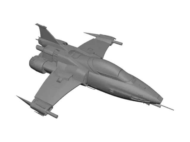 3D model for Patchwork Starfighter